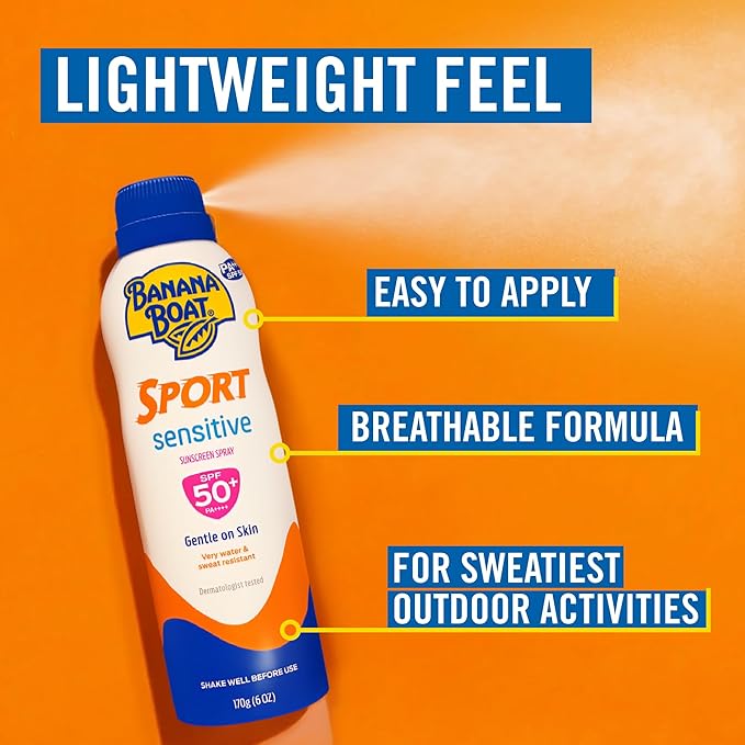 Banana Boat Simply Protect Sport (SPF 50+)Sunscreen Spray  177 ml