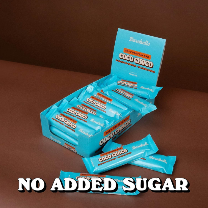 Barebells Soft Protein Bar Coco Choco 55g, 16g Protein, No Added Sugar, Pack of 12