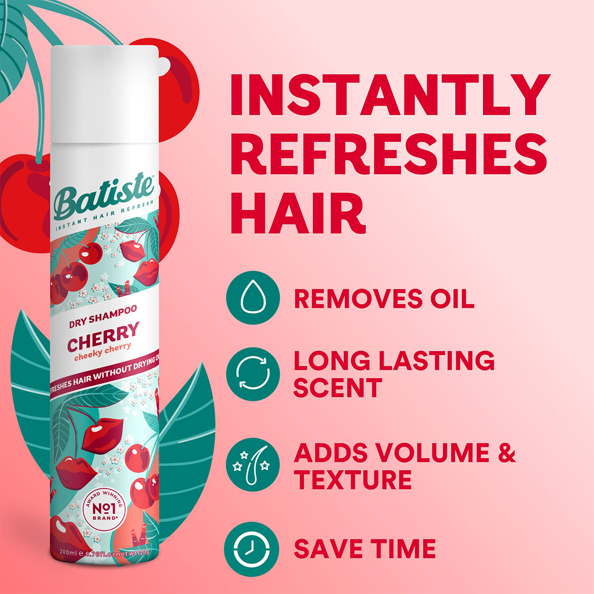 Batiste Cherry Dry Shampoo 200 ml