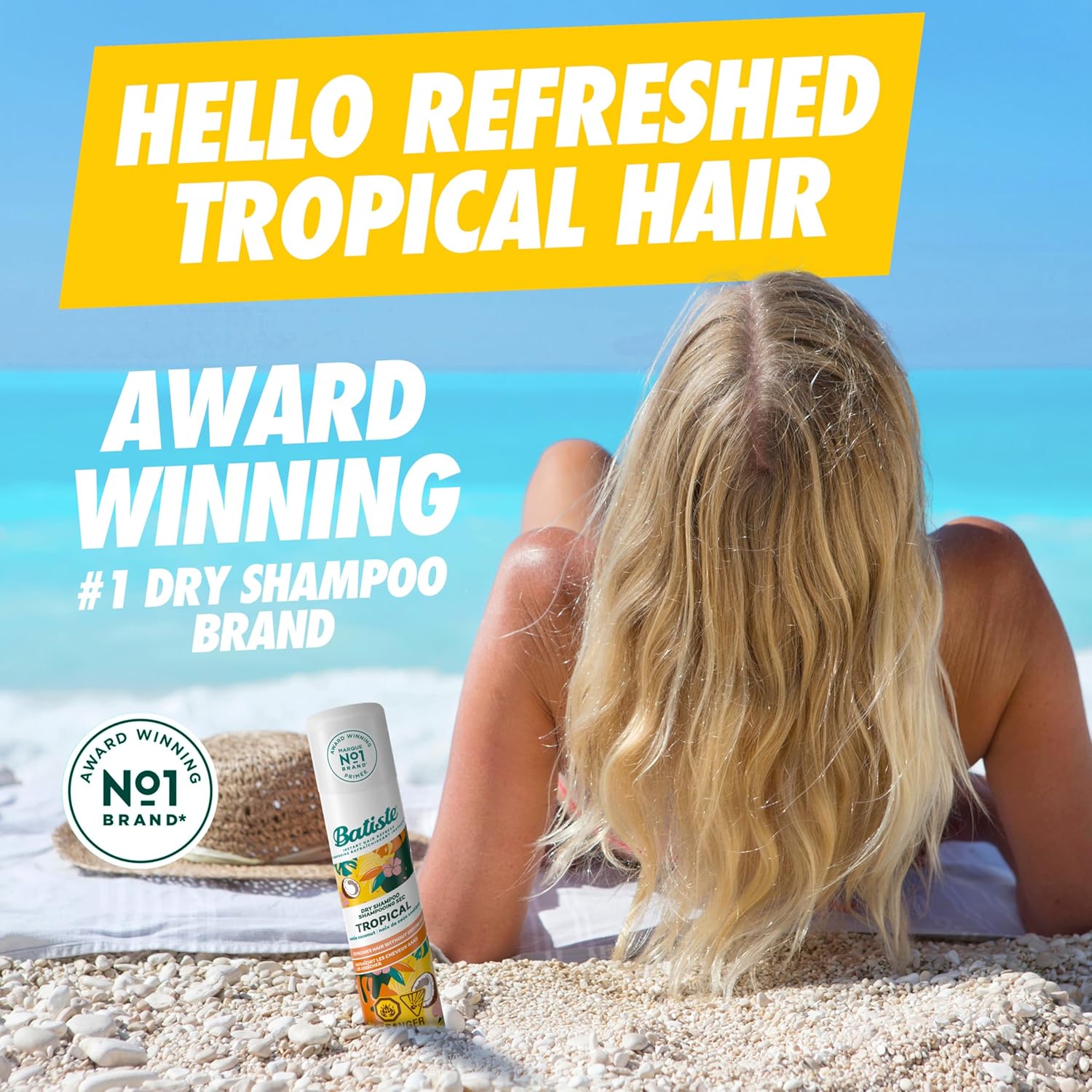 Batiste Dry Shampoo Tropical 200ml Twin Pack Promo