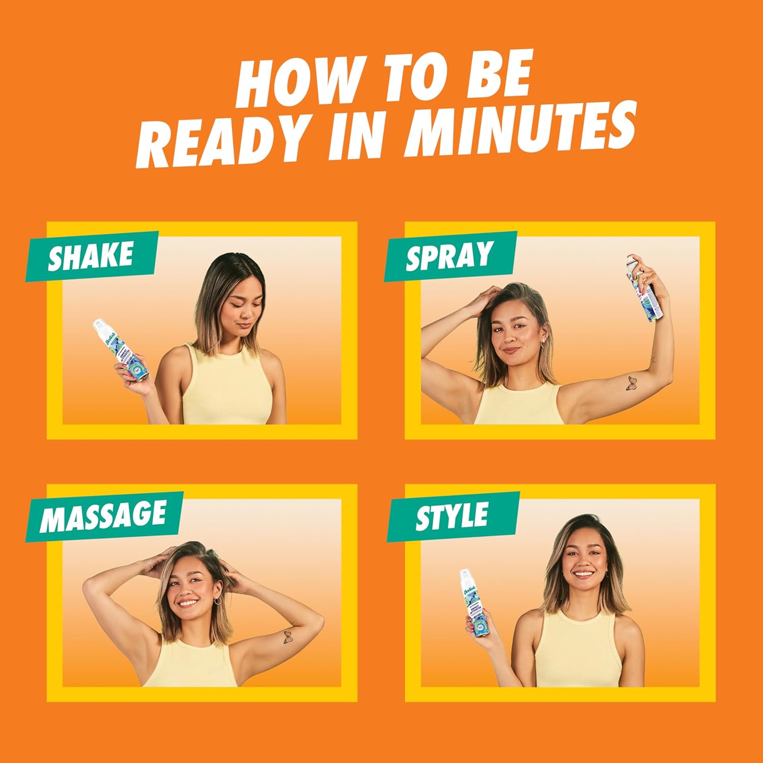 Batiste Dry Shampoo Tropical 200ml Twin Pack Promo