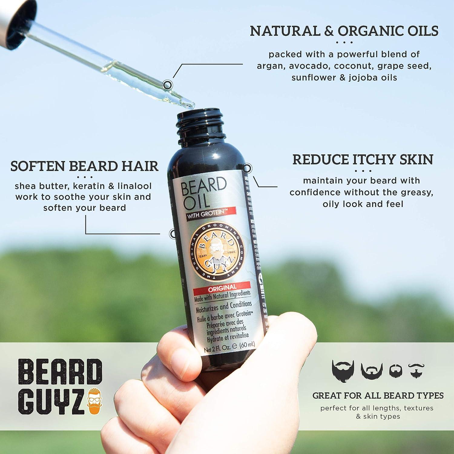 زيت اللحية من Guyz Beard بالبروتين - 2 أونصة