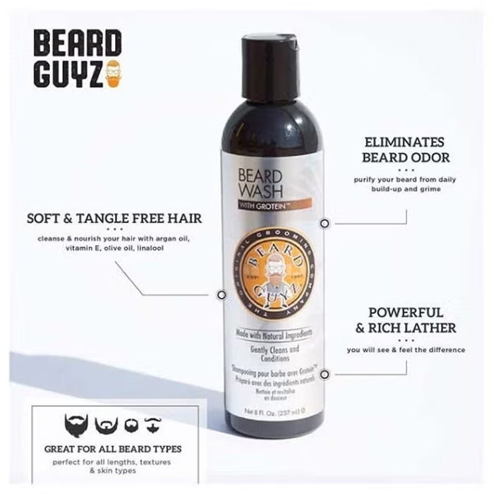 غسول اللحية Guyz Beard بالبروتين - 8 أونصة