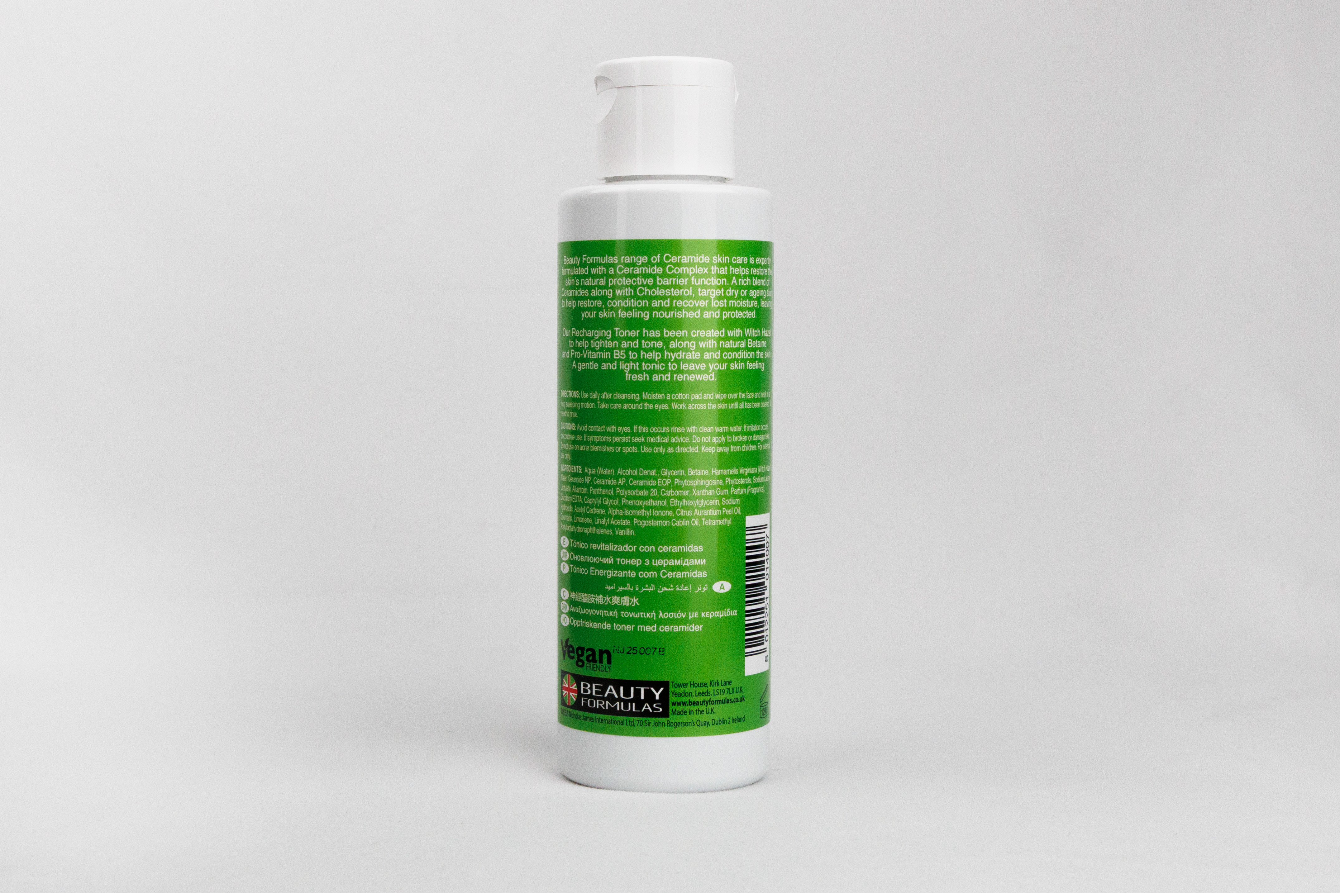 Beauty Formulas Ceramides Recharging, Hydrating & Skin Barrier Support Facial Toner, 150ml