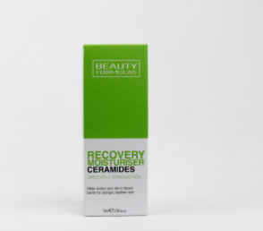 Beauty Formulas Ceramides Recovery Moisturizer with Flax, Grape & Castor Oils, 75ml