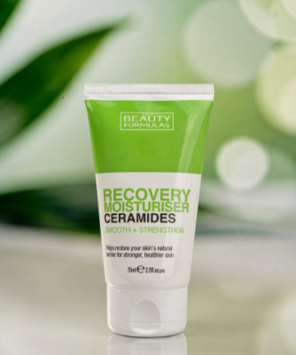 Beauty Formulas Ceramides Recovery Moisturizer with Flax, Grape & Castor Oils, 75ml