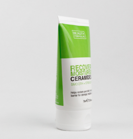 Beauty Formulas Ceramides Recovery Moisturizer with Flax, Grape & Castor Oils, 75ml