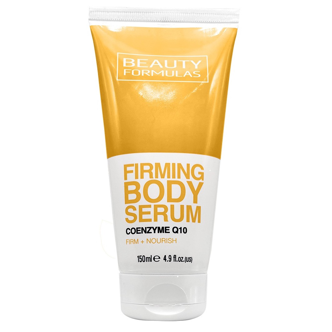 Beauty Formulas Firming Body Serum, Coenzyme Q10, Cocoa Butter & Flaxseed Oil for Smoother, Firmer-Looking Skin - 150ml