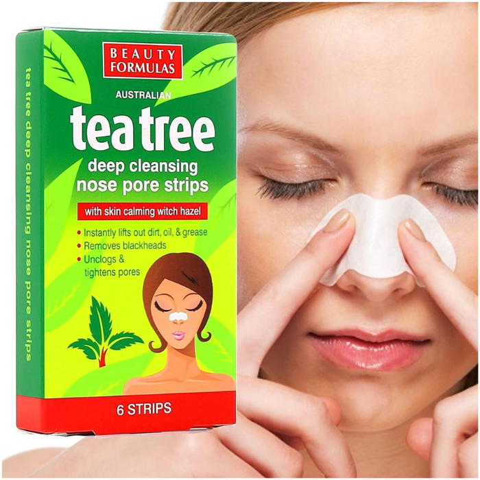 Beauty Formulas Tea Tree Nose Pore Strips 6's