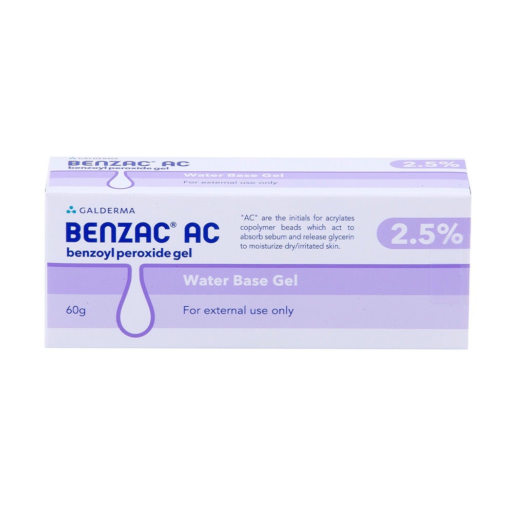 Benzac AC 2.5% Gel 60g Tube