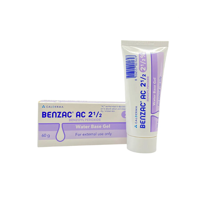 Benzac AC 2.5% Gel 60g Tube