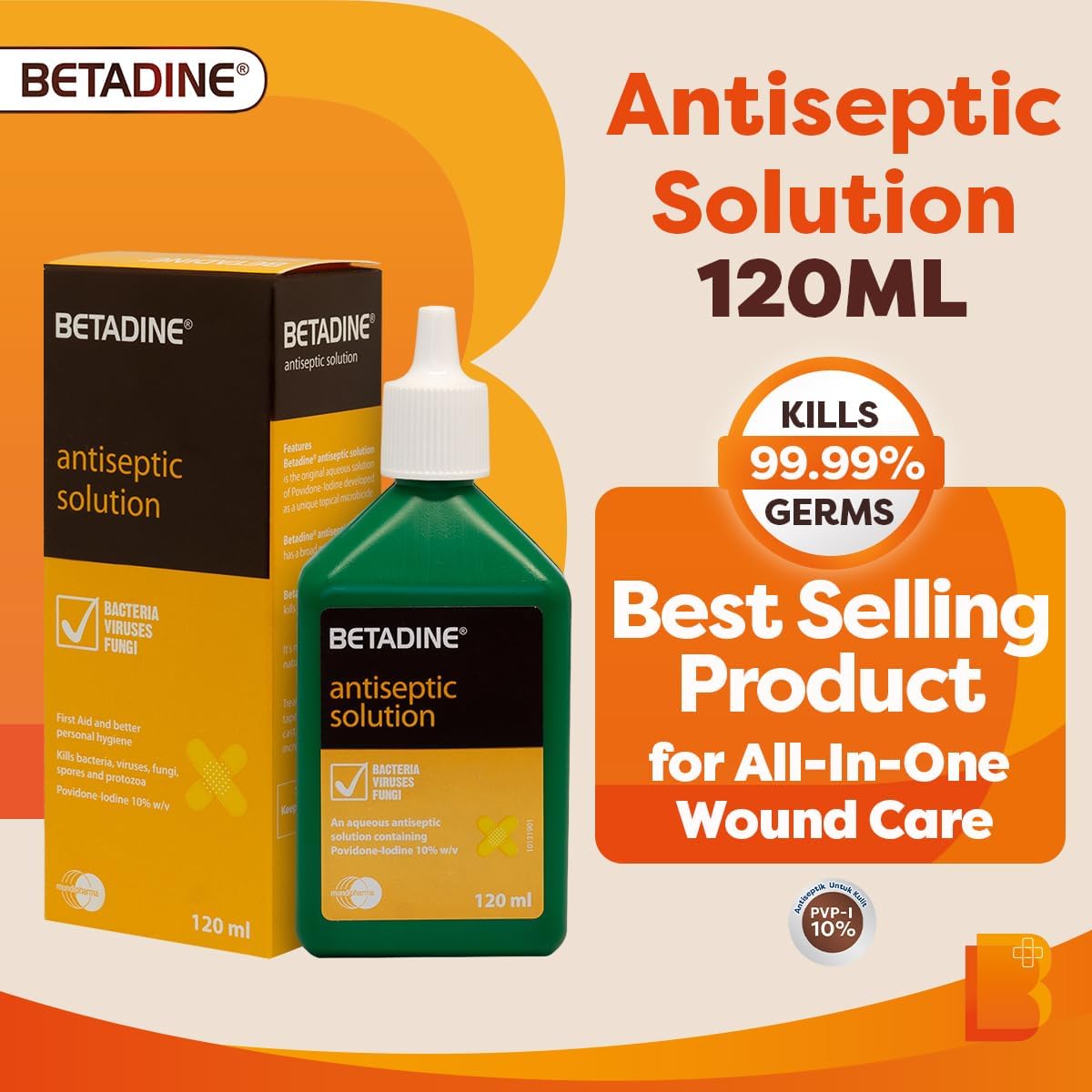 Betadine Antiseptic Solution 120ML