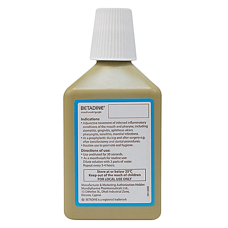 Betadine Mouthwash Gargle 250 ml