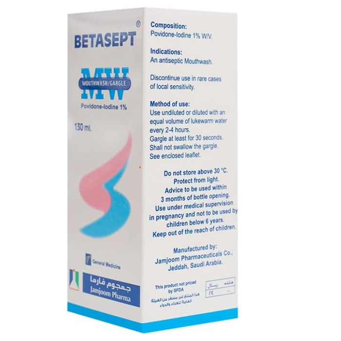 Betasept Mouth Wash Gargle 130 ml