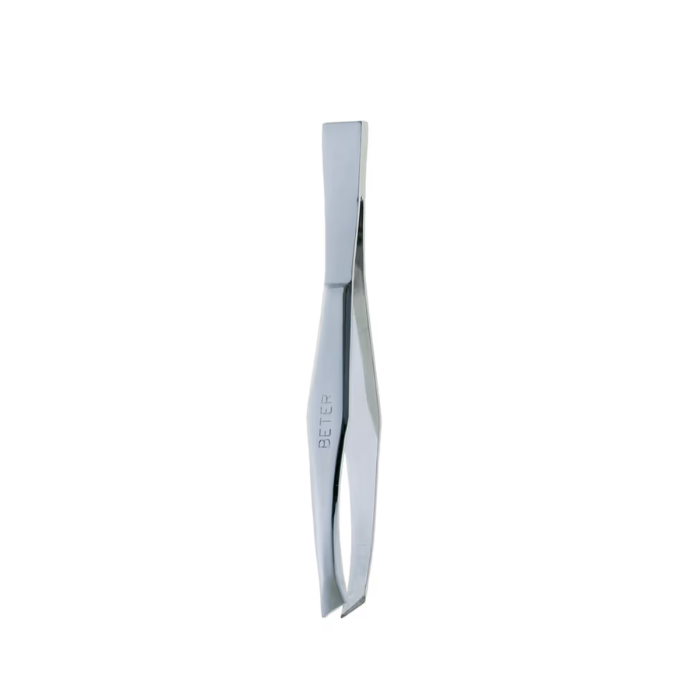 Beter Chrom Gilded Slanted Pointed Tweezers 7.4cm