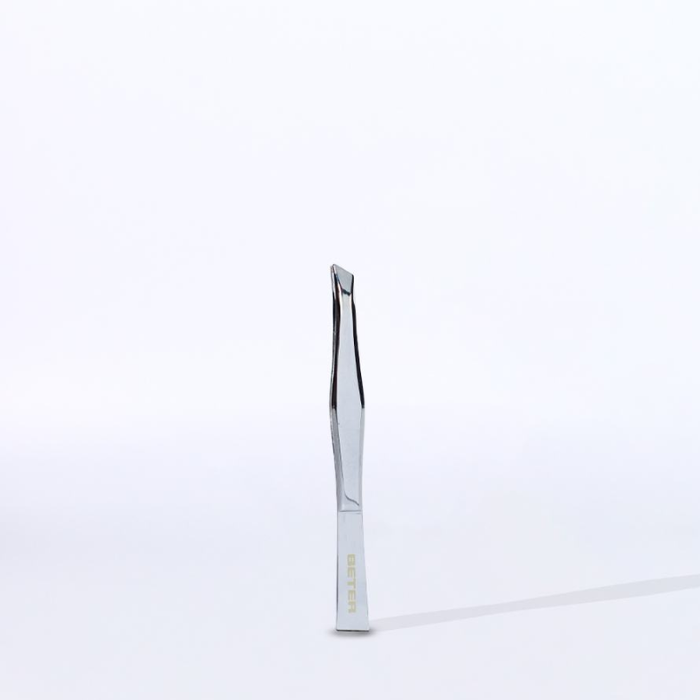 Beter Chrome-plated Crab Point tweezers 9 3cm