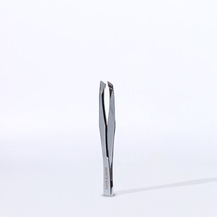 Beter Chrome-plated Crab Point tweezers 9 3cm