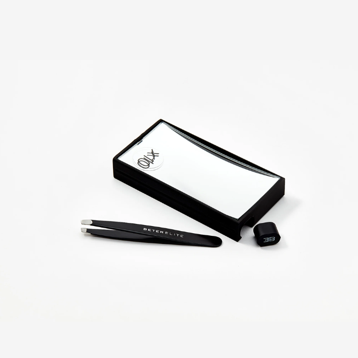 Beter Elite Rectangular Mirror X10 With Tweezers