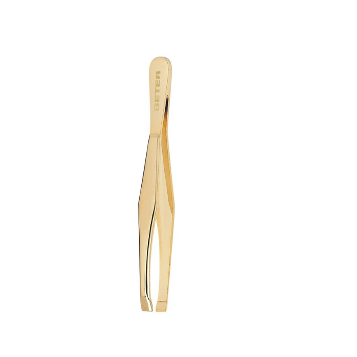 Beter Gilded Straight Point Tweezer - 7 5cm