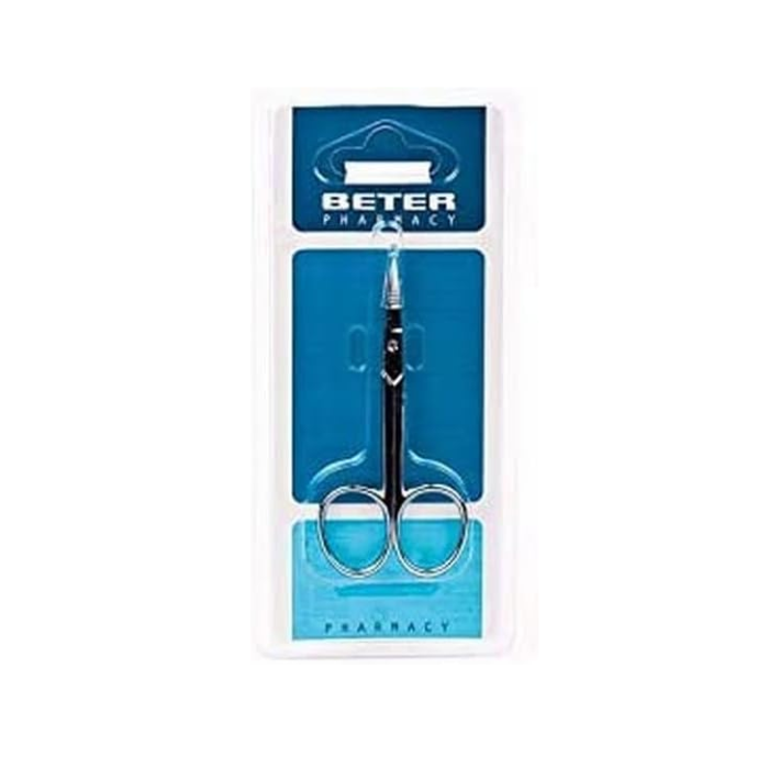 Beter Mcure Nails Curved Chromeplated Scissors 9cm