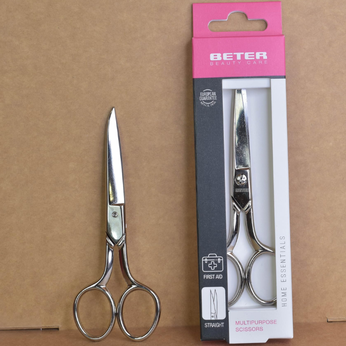 Beter Multipurpose Straight Nickel Scisors 14cm