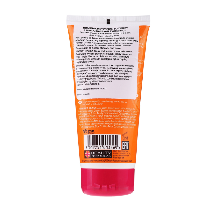 Beauty Formula Brightening Vitamin C Micro Polishing Facial Scrub 150ml