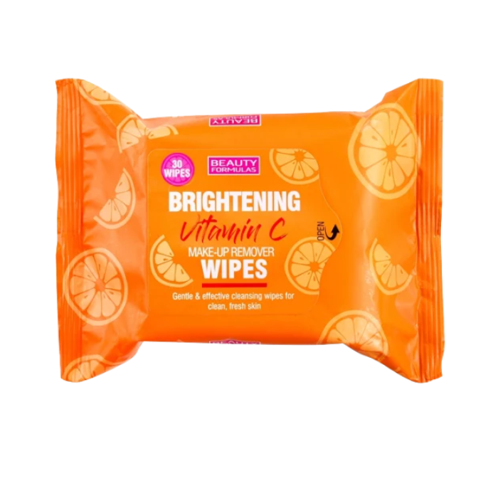 Beauty Formulas Brightening Vitamin C Make-Up Remover Wipes 30s