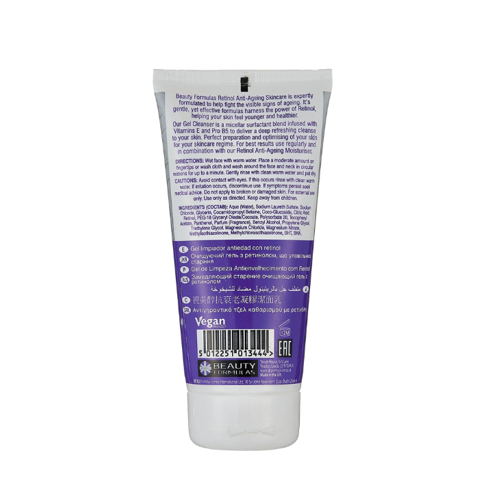 Beauty Formulas Retinol Cleanser 150ml & Moisturiser 75ml Combo Pack