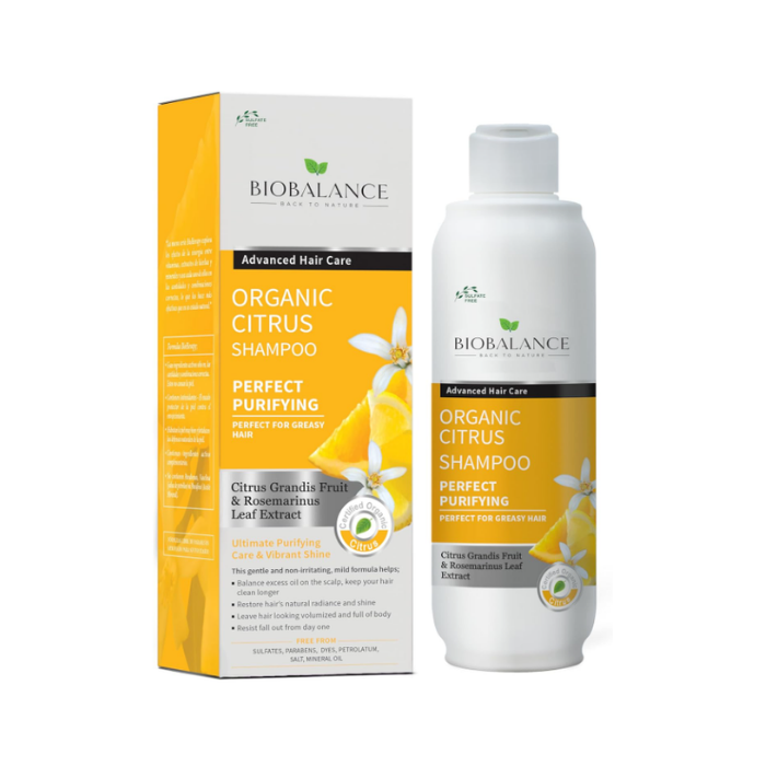 Biobalance Organic Citrus Shampoo For Greasy Hair, 330ml