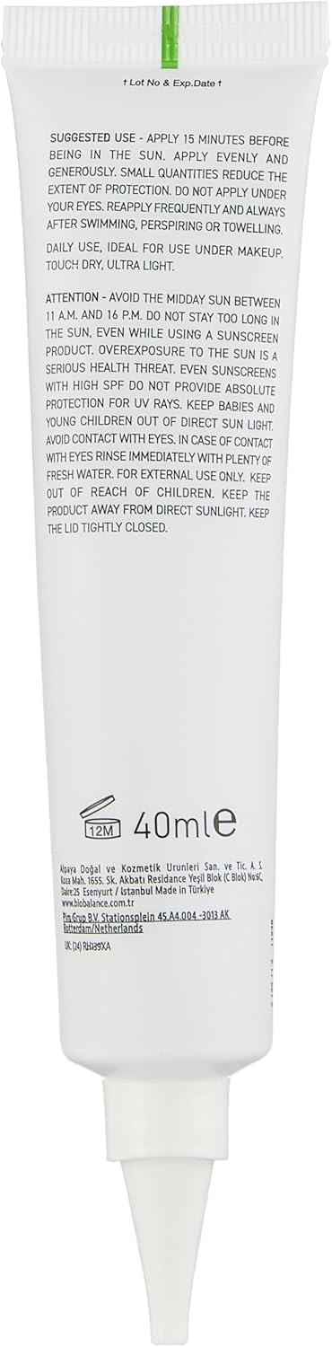 Biobalance Aknsun Mattifying Face Aqua Fusion (SPF50+) Tinted Medium – For Oily & Acne-Prone Skin – 40ml