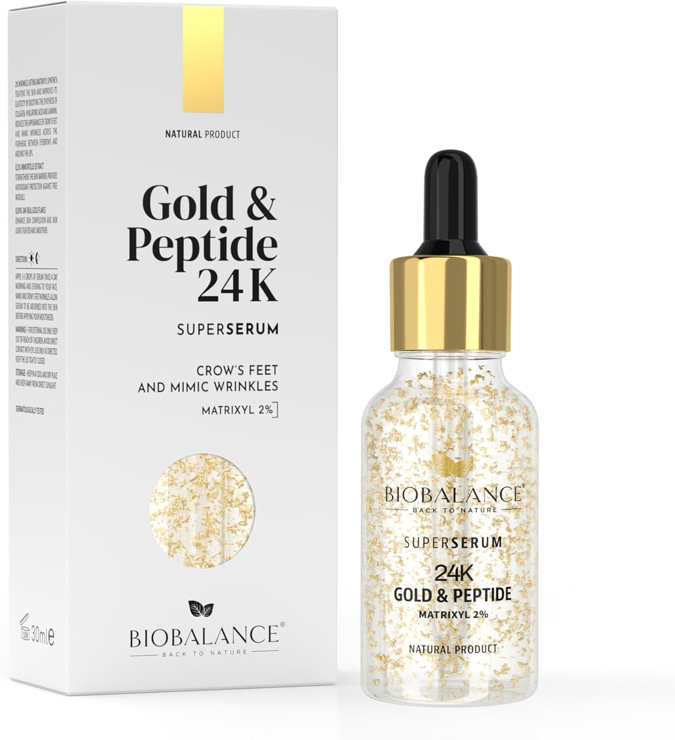 Biobalance Gold & Peptide 24K Superserum 30ml