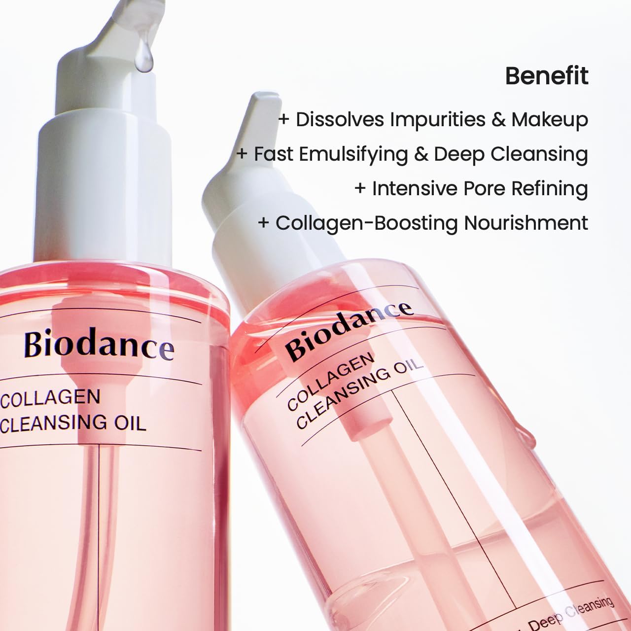 Biodance Collagen Cleansing Oil, Deep, Gentle Makeup and Sebum Removal with Plant-Based, 200ml
