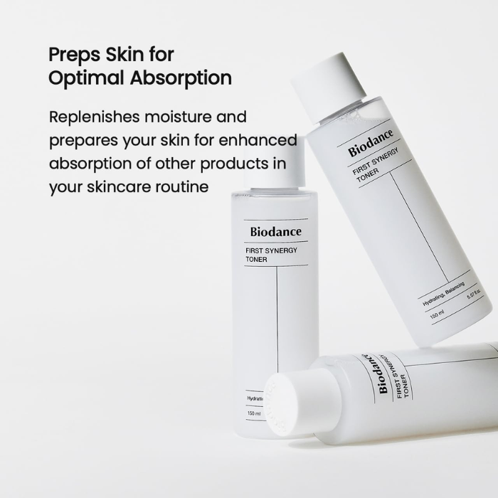 Biodance First Synergy Toner, Hydration Boosting Toner for pH Balance and Skin Prep, 150ml