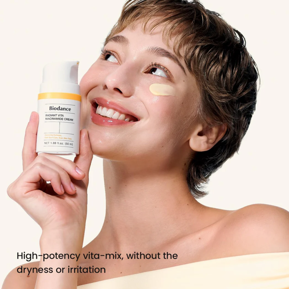 Biodance Radiant Vita Niacinamide Cream, Brightening Moisturizer for Even Tone and Radiant Glow, 50ml
