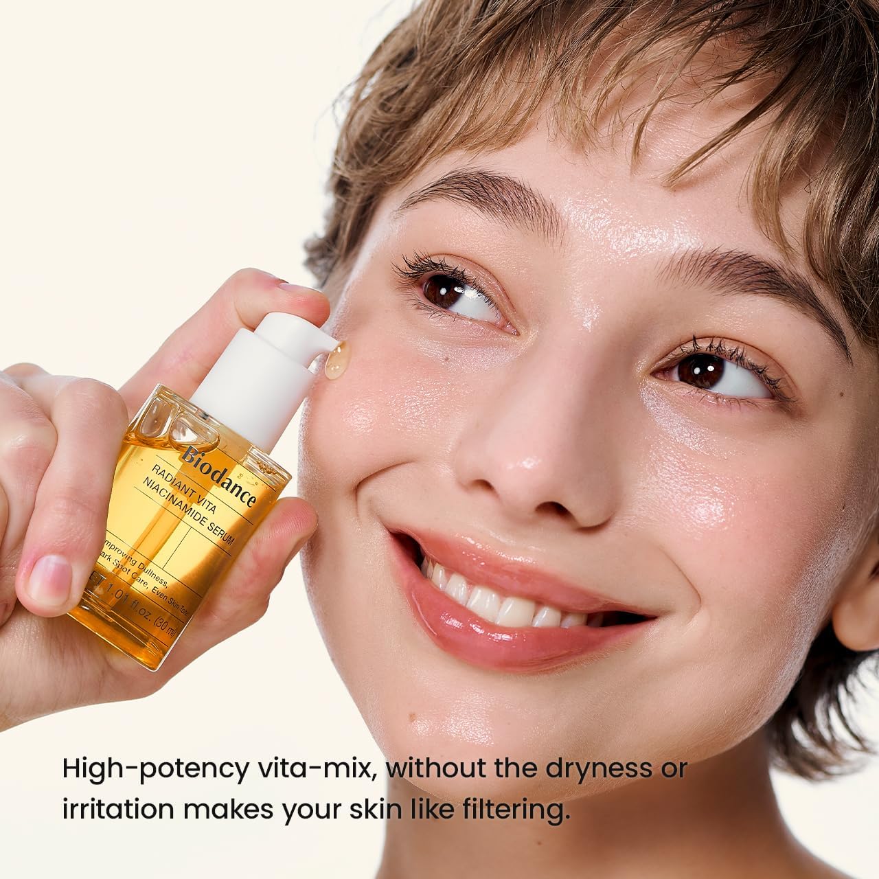 Biodance Radiant Vita Niacinamide Serum, Brightening, Even Tone Boost for Sensitive Skin, 30ml