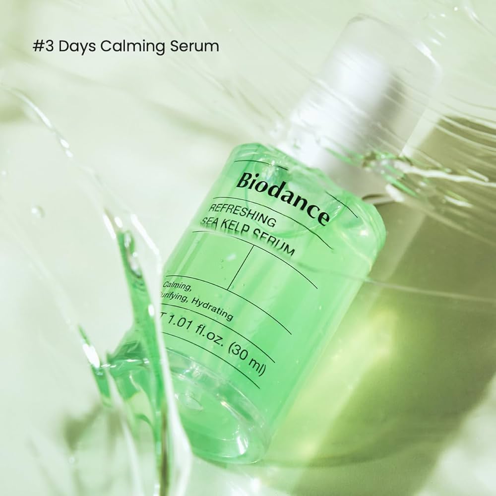 Biodance Refreshing Sea Kelp Serum, Anti-Breakout, Oil Control and Calming Care for Sensitive Skin, 30ml