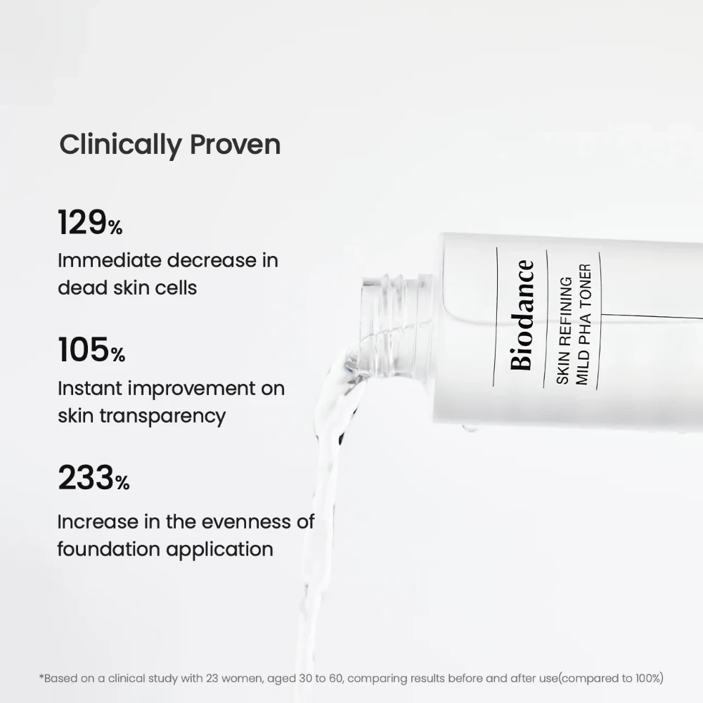 Biodance Skin Refining Mild PHA Toner, Gentle Exfoliation and Barrier Repair, 150ml