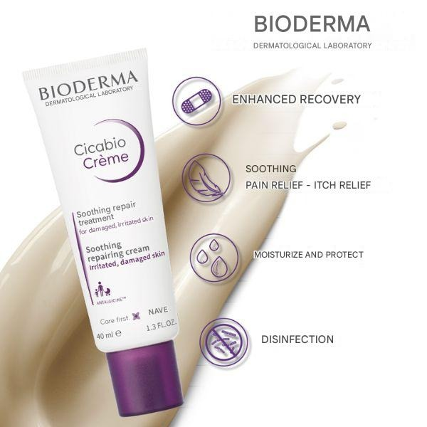 Bioderma Cicabio Soothing Repairing Cream Irritated & Damaged Skin 40 ml