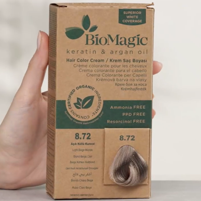 Biomagic Hair Color C K 8/72 Light Beige Blonde