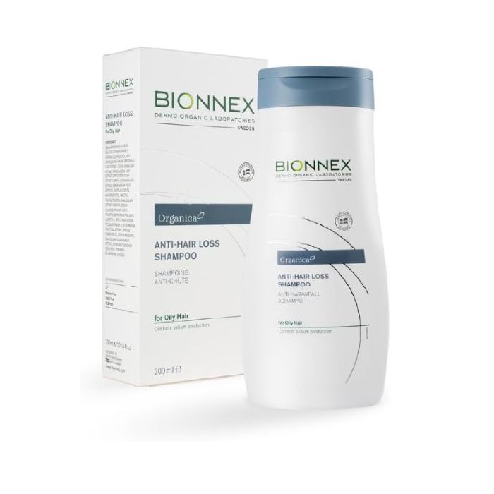Bionnex Organica Anti-Hair Loss & Dandruff Control Shampoo, Strengthens Roots and Soothes Scalp Naturally, 300ml