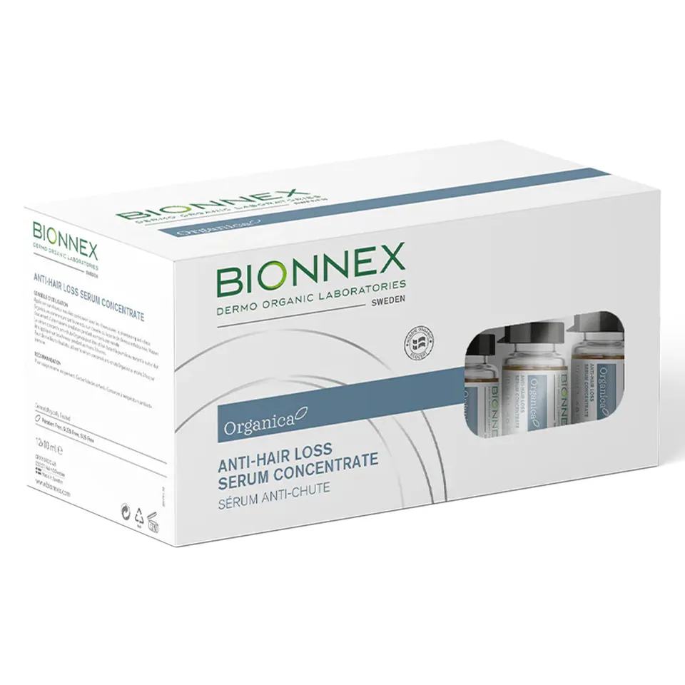 Bionnex Organica Anti-Hair Loss Serum Concentrate 10ml, Strengthening Hair Growth for All Hair Types, Pack of 12