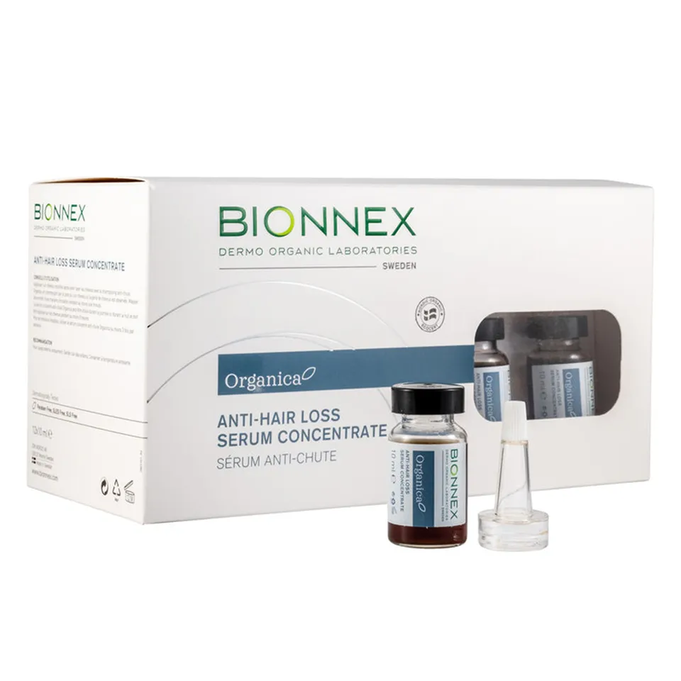 Bionnex Organica Anti-Hair Loss Serum Concentrate 10ml, Strengthening Hair Growth for All Hair Types, Pack of 12