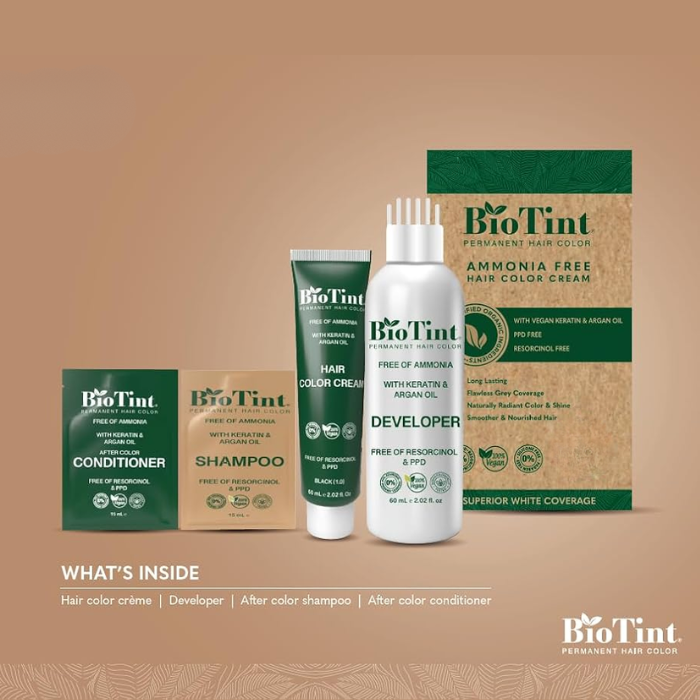 Biotint Permanent Hair Color 3.0 Dark Brown 1s