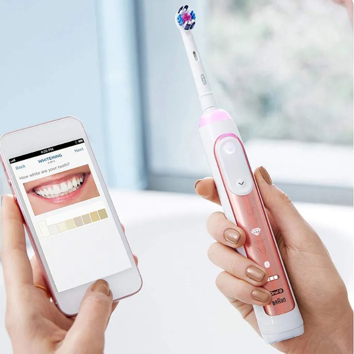Braun Oral B Genius 9000 Rose Gold Toothbrush D701.545.6XC