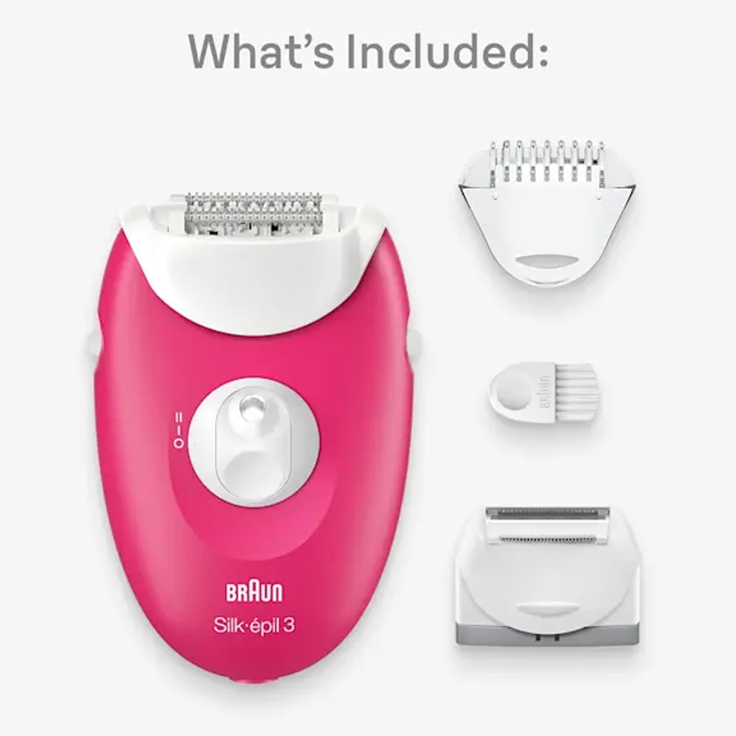Braun Silk Epil 3 Soft Perfection Epilator Raspberry Pink SE
