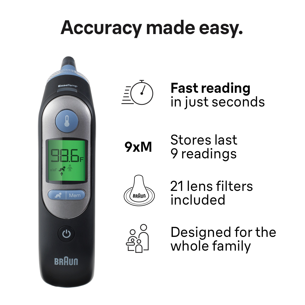 Braun Thermoscan 7 Age Precision Ear Thermometer IRT6520