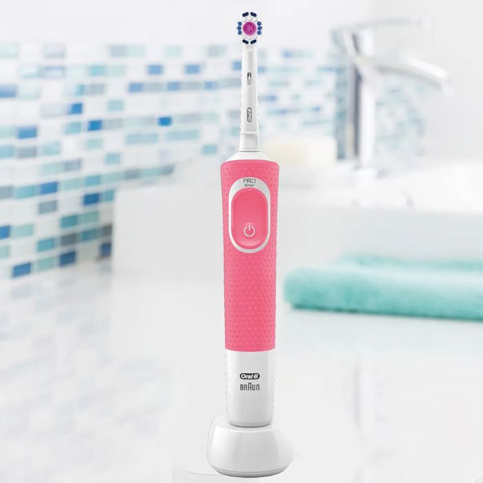 Braun Oral B Vitality 200 Toothbrush Pink D100.414.1X