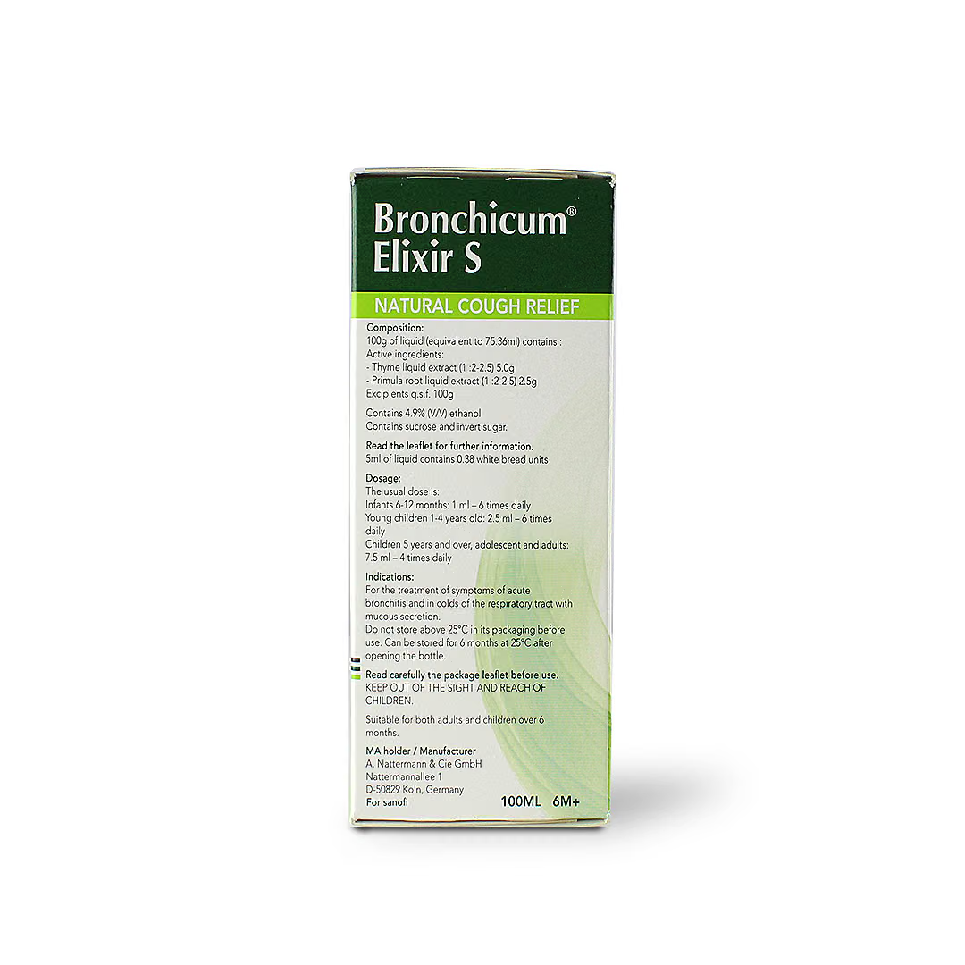 Bronchicum Elixir 100 ml Bottle