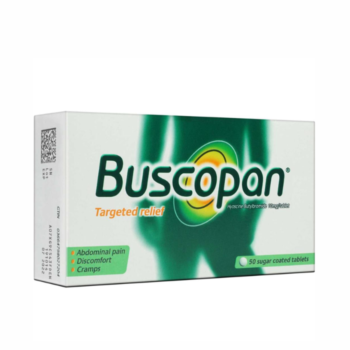 Buscopan 10 mg Sugar-Coated Tablets 50's