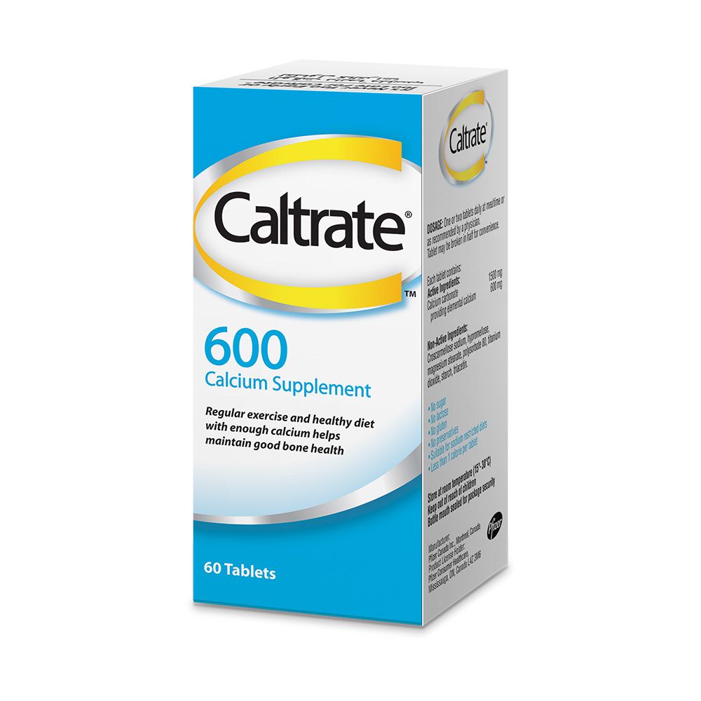Caltrate 600 mg Tablet 60's Bottle